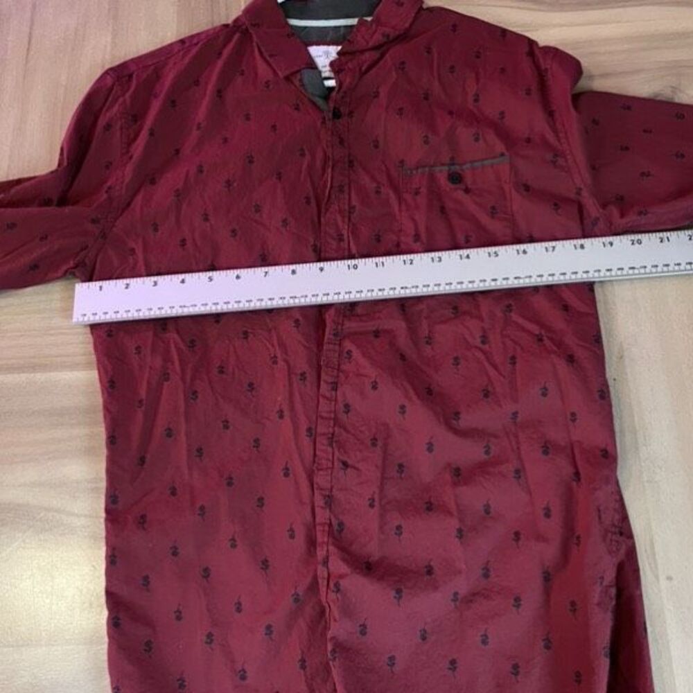 Craft And Flow Flower Pattern Button Down Long Sl… - image 5